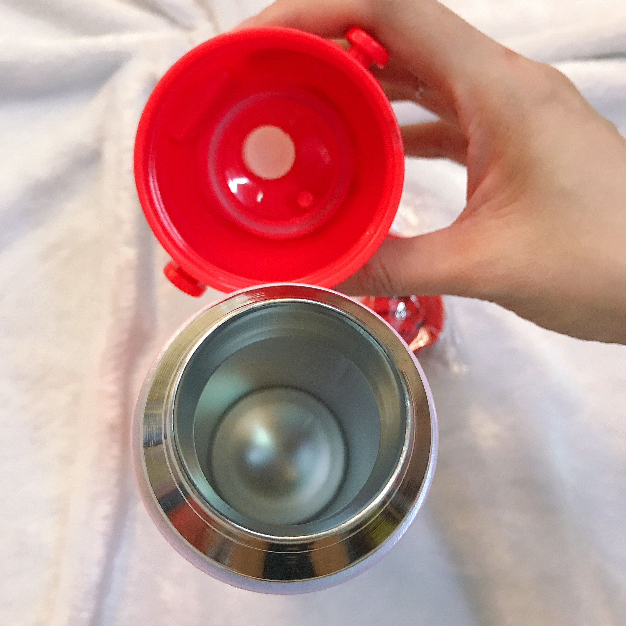 Bình nước giữ nhiệt hình mèo Kitty che miệng màu hồng nhạt cho trẻ em, bé gái -  - KT3655HN