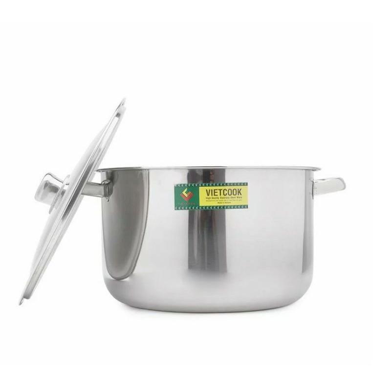 Nồi luộc gà inox đủ size 26, 28, 30, 32 cm cao cấp sử dụng trên bếp từ