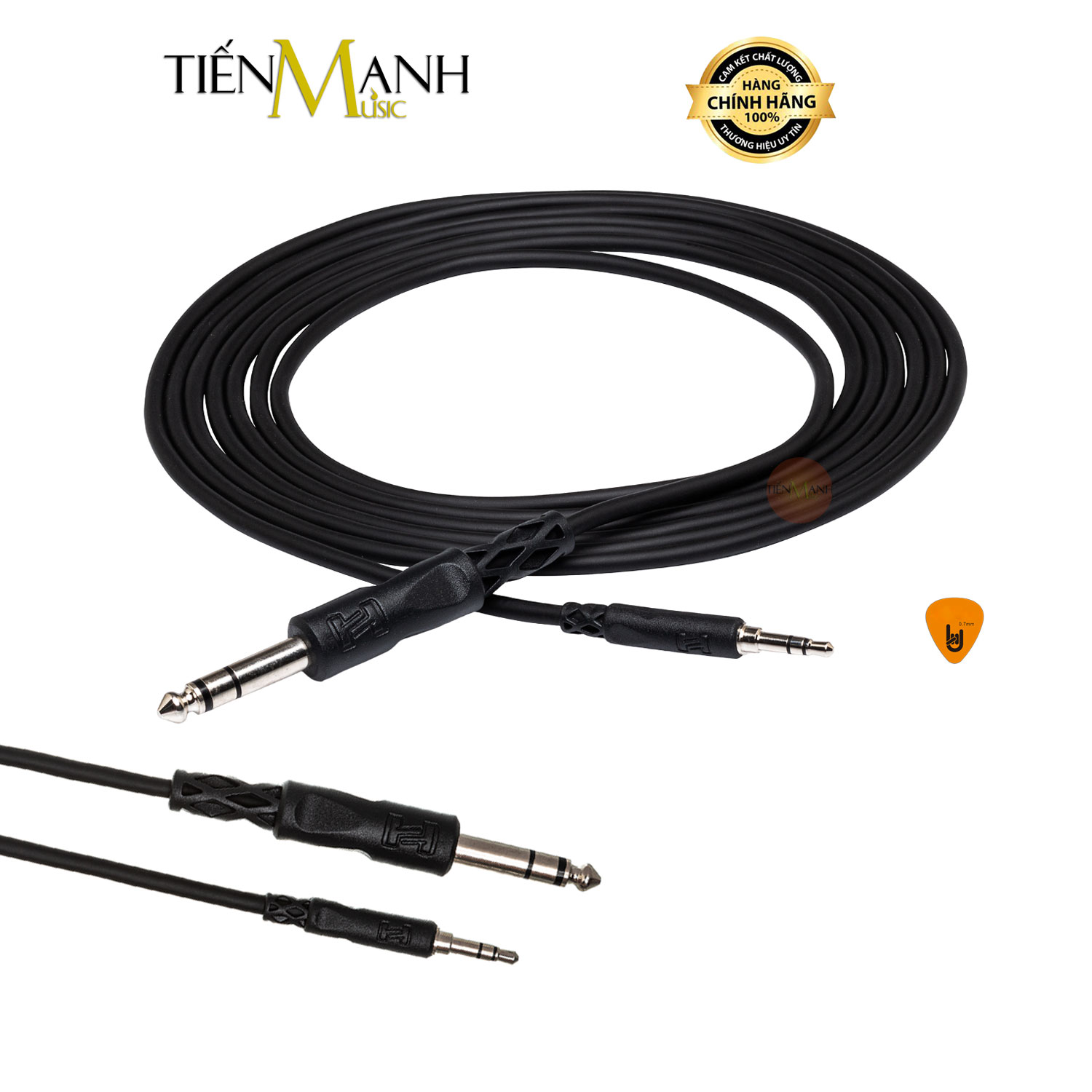 Dây Cáp Chuyển Đổi 3ly Sang 6ly Stereo TRS Hosa CMS-103, CMS-105, CMS-110 Từ Điện Thoại Qua Loa Cable 1/4 in CMS103, CMS105, CMS110 Hàng Chính Hãng - Kèm Móng Gẩy DreamMaker