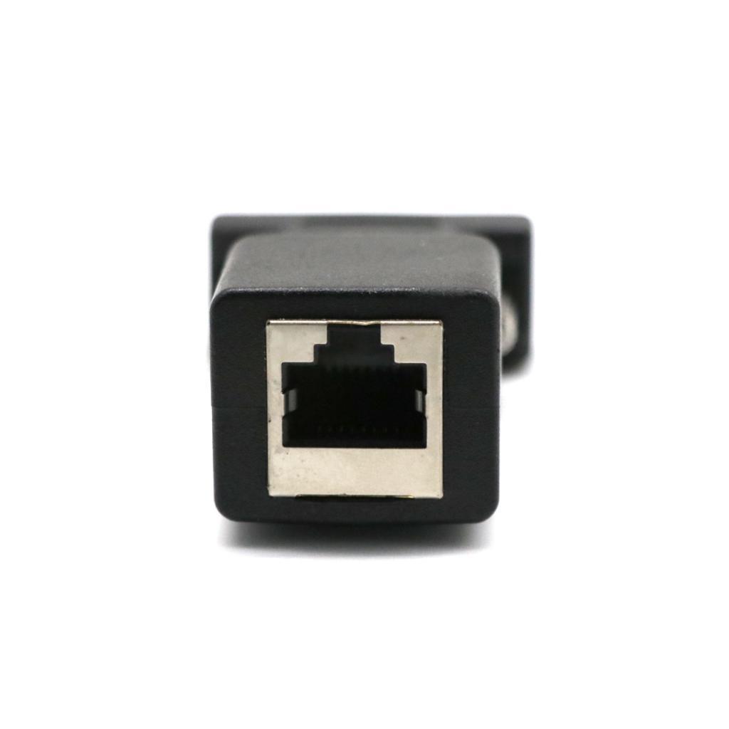 To RS232, DB9 9-Pin Serial Port Male To  Female /6 Ethernet