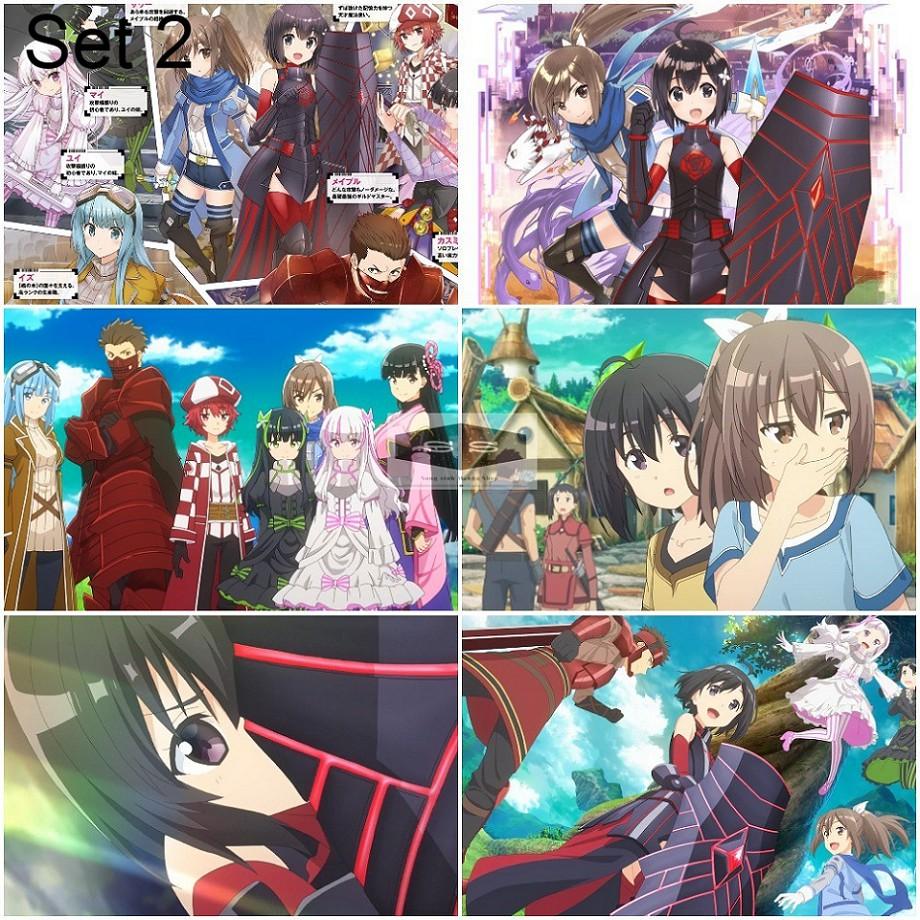 Bộ 6 Áp phích Poster Anime Tôi Không Muốn Bị Tổn Thương, Vì Vậy Tôi Sẽ Tăng Phòng Thủ - Itai No Wa Iya Nanode (bóc dán)