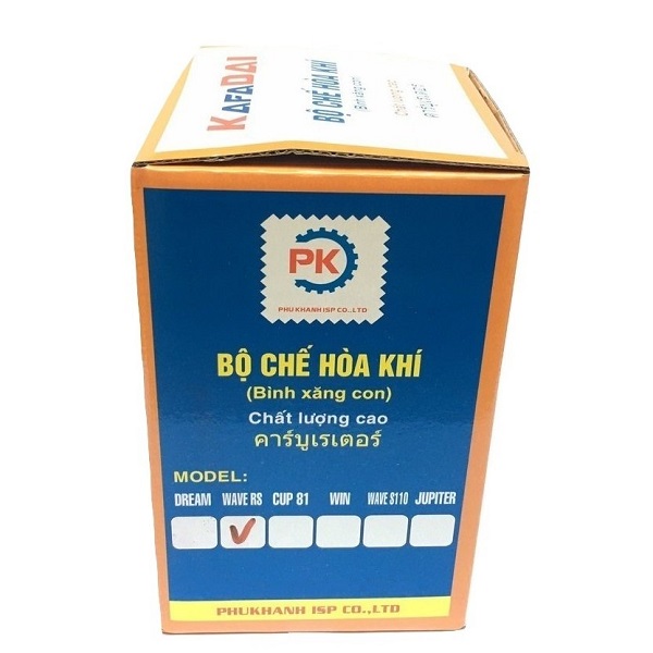 Bộ chế hòa khí KAFADAI THAILAND cho xe máy Wave RS 110cc (Bình xăng con)