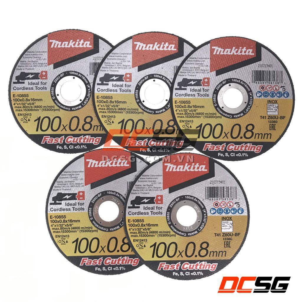 Đá cắt mỏng 100-125mm x 0.8mm Fast Cutting Makita | DCSG