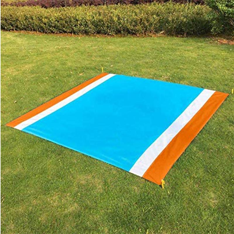 Bãi Biển Chăn Dã Ngoại Chăn Ngoài Trời Nylon Bãi Biển Thảm Di Động Nhẹ Chống Cát Chống Nước Cát Cho Du Lịch Đi Bộ Đường Dài