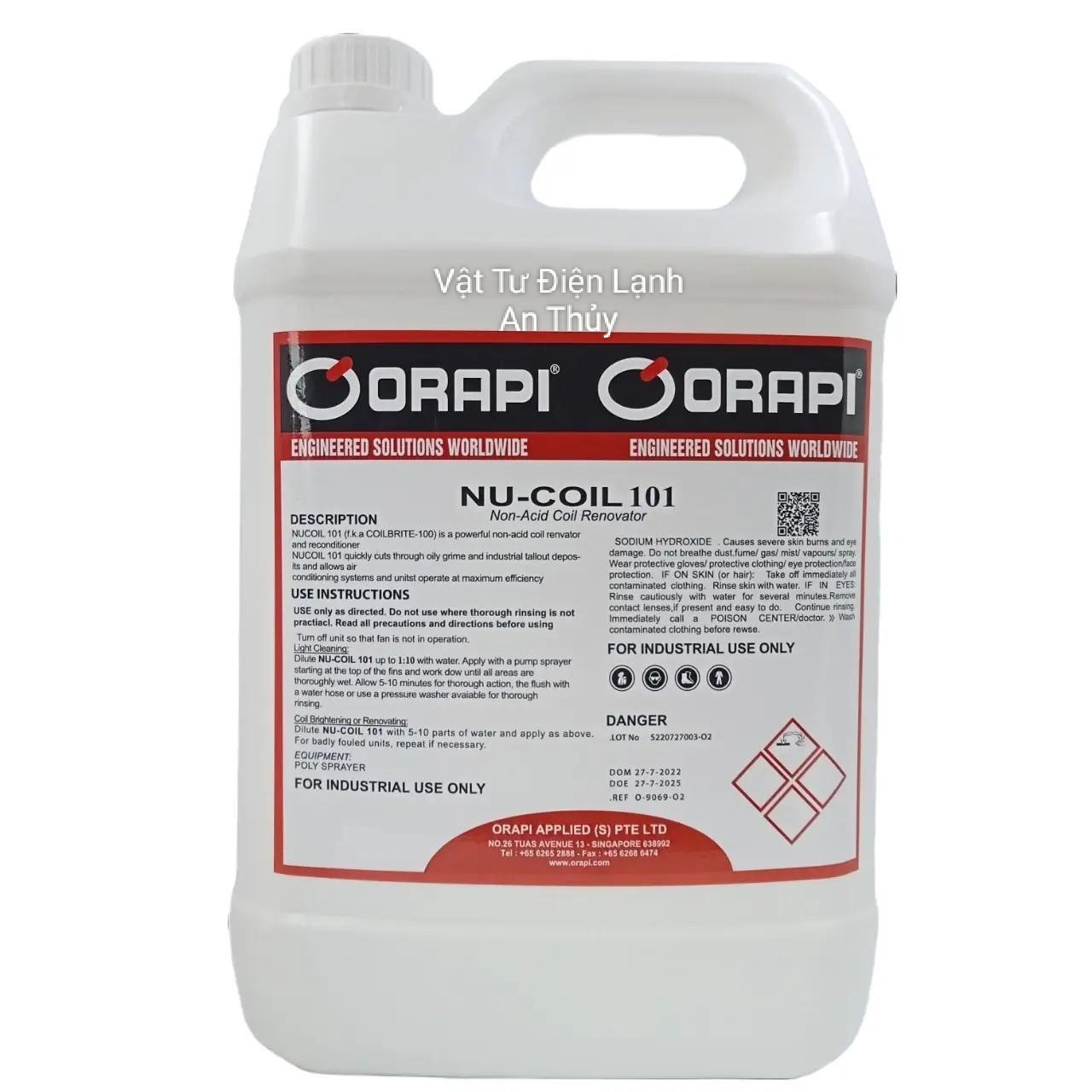 Nước tẩy dàn nóng dàn lạnh máy lạnh điều hòa can 5 lít