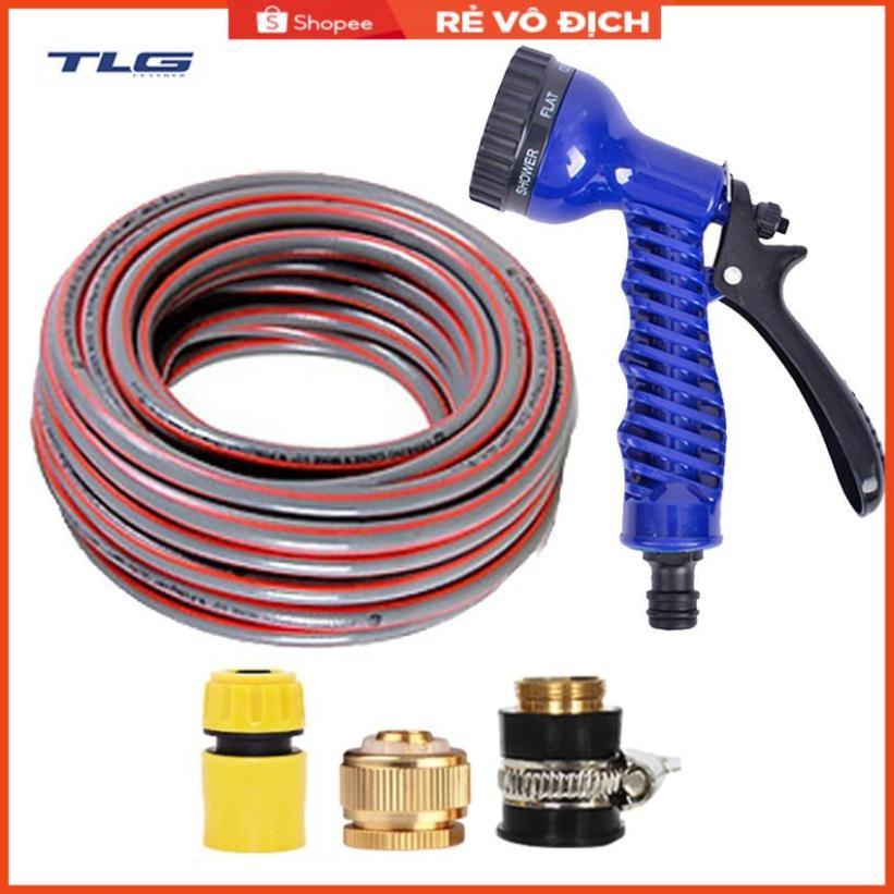 Bộ dây và vòi xịt tăng áp lực nước,rửa xe, tưới cây 15m 206843