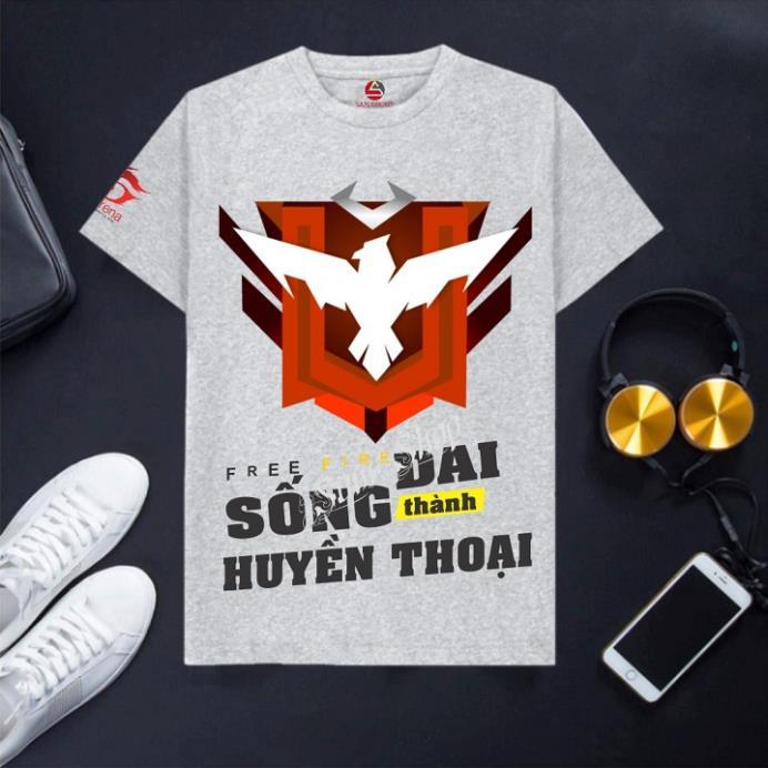 Áo Free Frie cotton màu ghi xám chất cực đẹp - Samurai