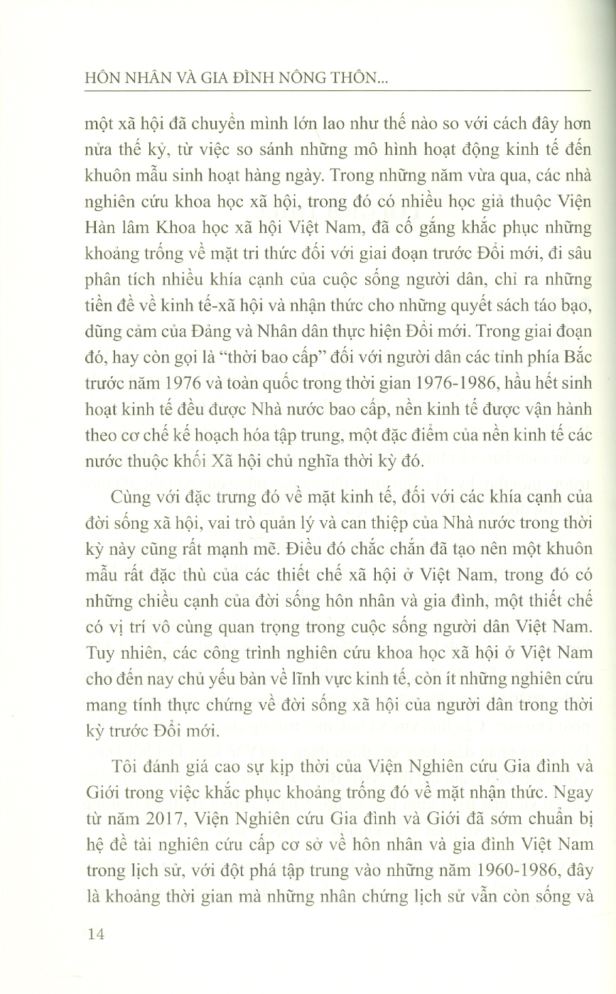 HÔN NHÂN VÀ GIA ĐÌNH Nông Thôn Đồng Bằng Bắc Bộ Giai Đoạn 1960 - 1975 (Sách chuyên khảo)