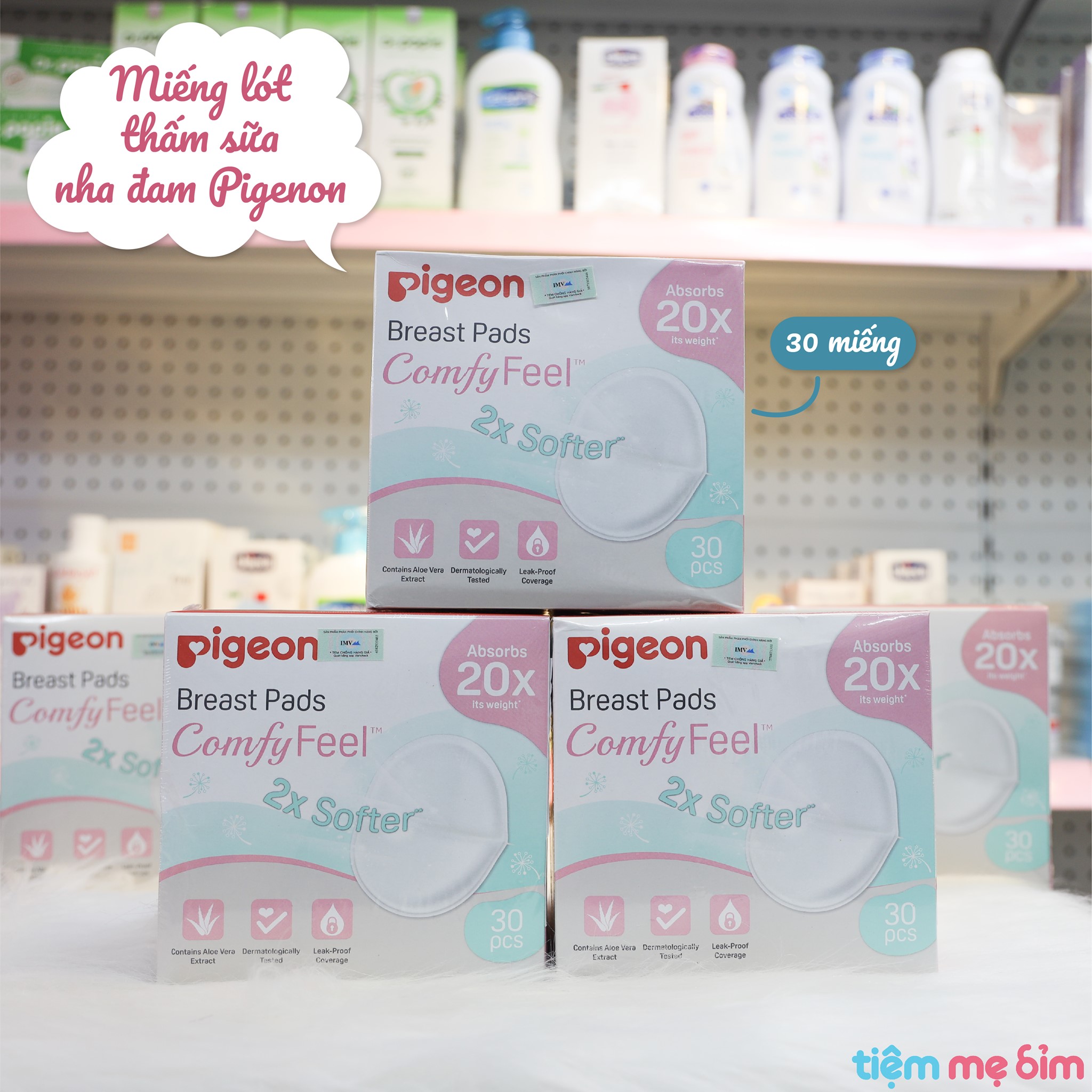 Tấm Lót Thất Sữa Pigeon Nha Đam 30 Miếng/hộp