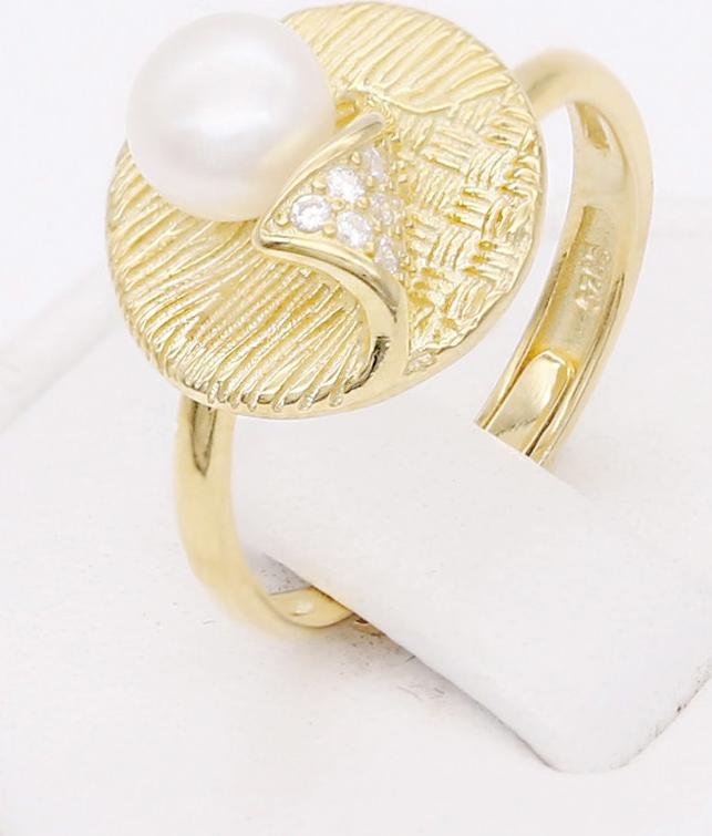 Nhẫn Ngọc Trai Cánh Lá Vàng N-1536 Bảo Ngọc Jewelry