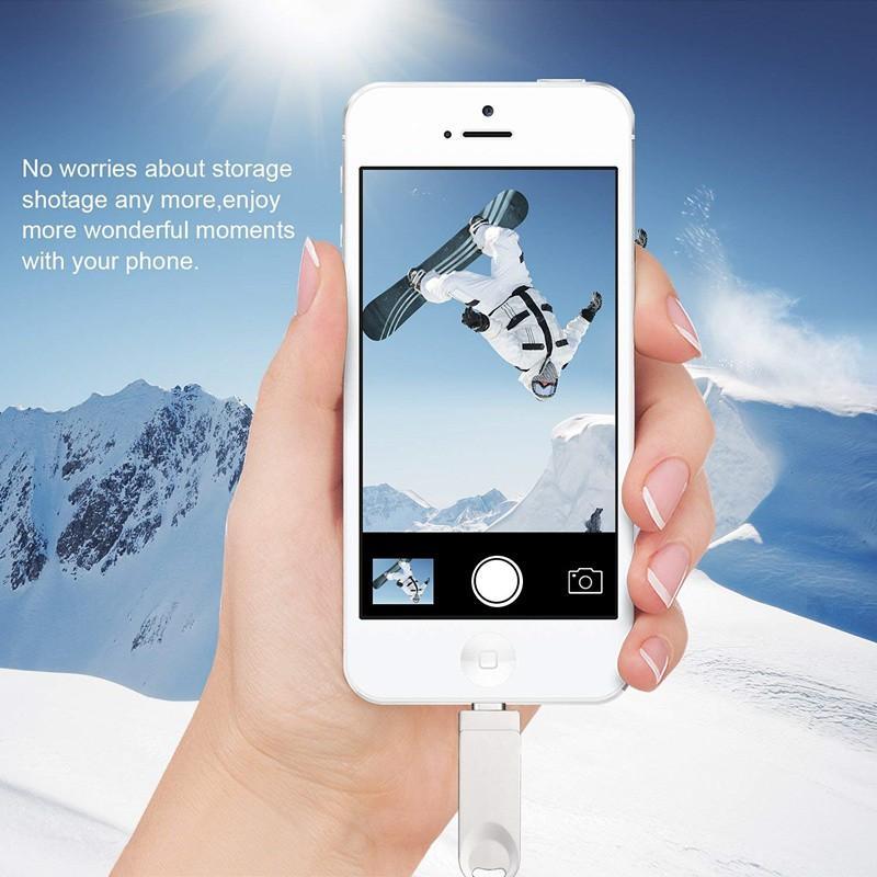 USB lưu trữ ngoài dung lượng 1Tb cho điện thoại Iphone7 / 7plus / 5S / 6 / 6s Plus / IPadAir / Mini IOS / máy tính