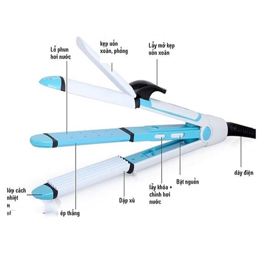 MÁY DUỖI TÓC ĐA NĂNG SHINON 8005 4IN1