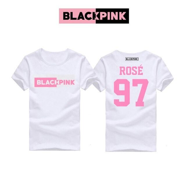 Áo Black Pink ROSE áo phông in hai mặt