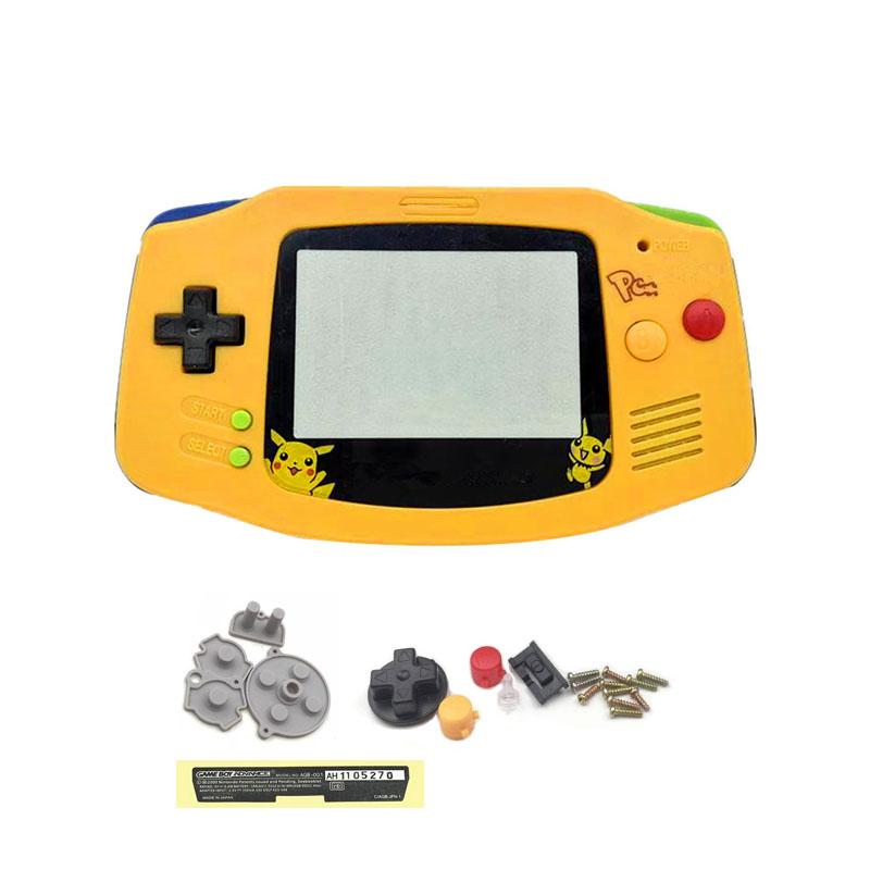 Bộ vỏ nhà ở gốc mới cho trường hợp vỏ GBA với các nút Ống kính màn hình hoàn toàn cho Gameboy Advance Game Console màu: Màu xanh lá cây