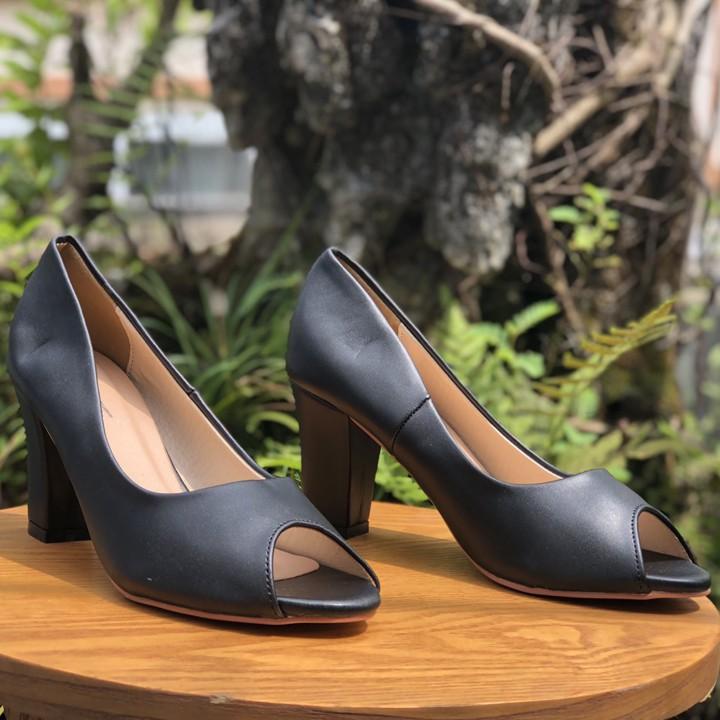 Giày da cao gót nữ 21298 hot trend