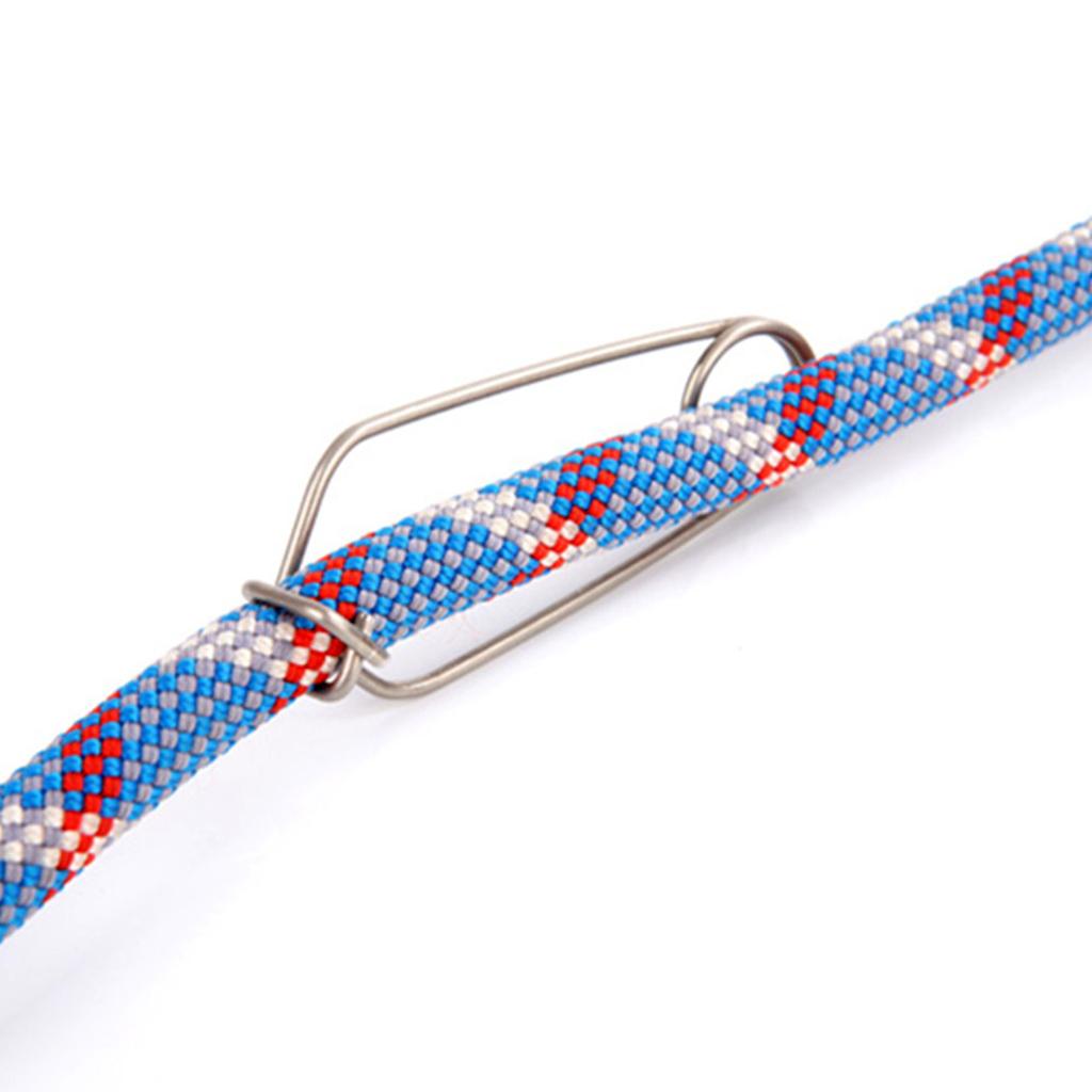 2 Pieces Stainless Steel Cord Fastener Outdoor Hiking Accessories For Climbing Rope