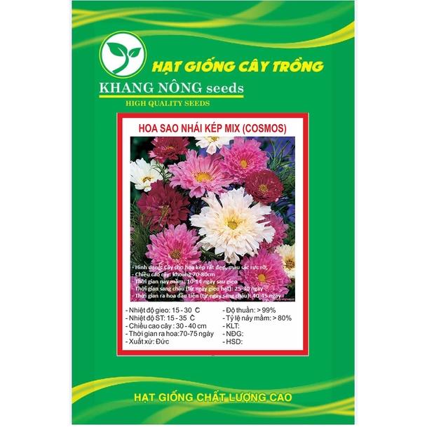 Hạt giống hoa cúc sao nhái hoa cánh kép mix màu KNS3593 - Gói 30 hạt