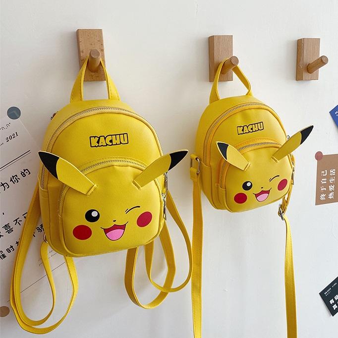 Set Ba lô &amp; Túi Chéo Pikachu Cho Bé Trai Bé Gái