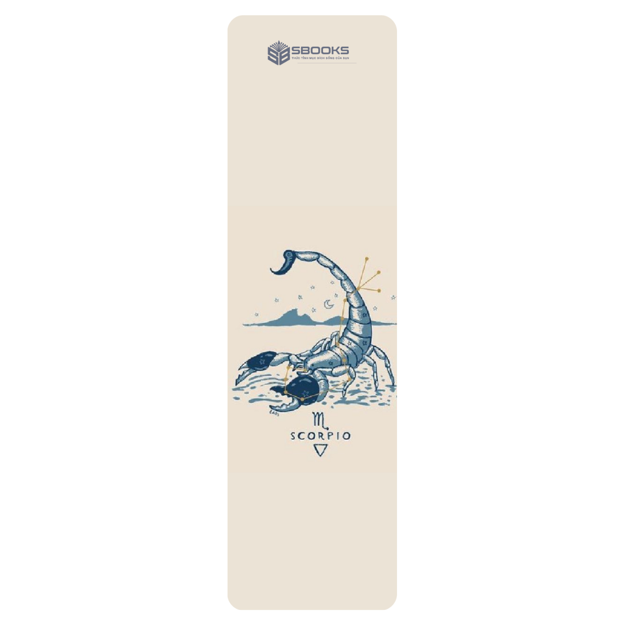 6 Cái Bookmark Kẹp Sách, Dấu Trang Hoạ Tiết Cung Hoàng Đạo (Màu Trắng)  - SBOOKS