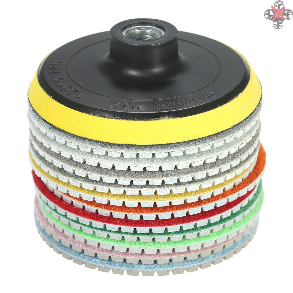 Set 11 Đĩa Mài Đánh Bóng 4 Inch + 1 Đĩa Mài Đá Hoa Cương