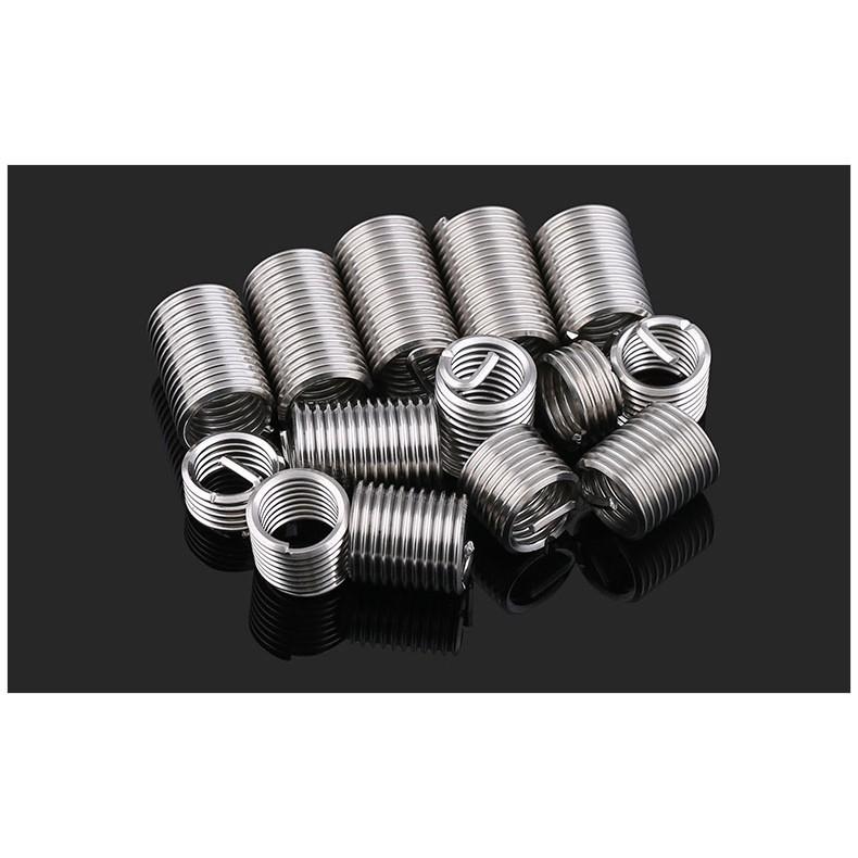 Combo 100c ren cấy, ren giả, helicoil M5,M6 chất liệu inox 304
