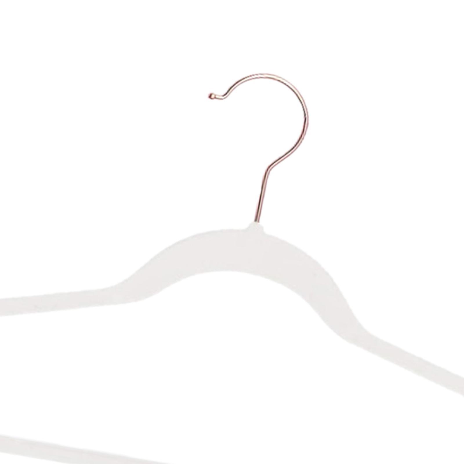 10Pcs Coats Racks Garments Hanger Non Slip Grooves Clothes Hangers for Bedroom Cloakroom