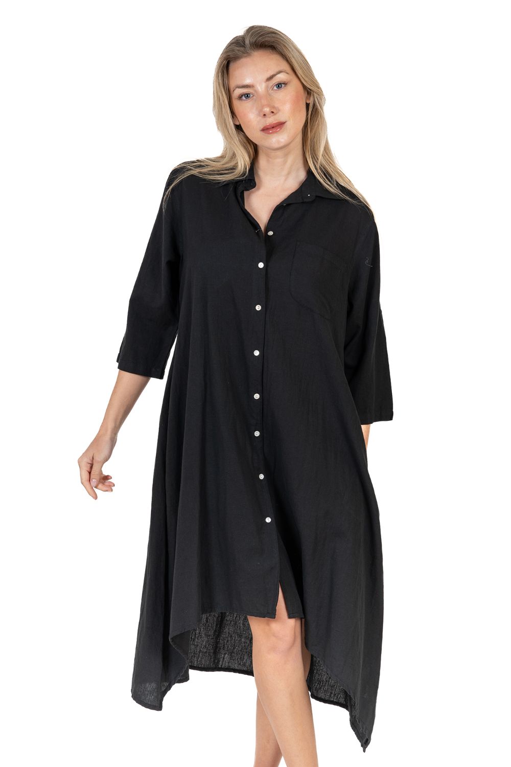 Đầm Midi Sơ Mi Cotton Isla Bonita