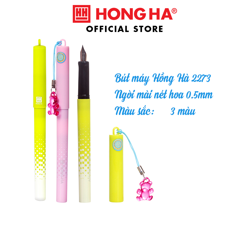 Bút máy nét hoa Hồng Hà Light Up 2273