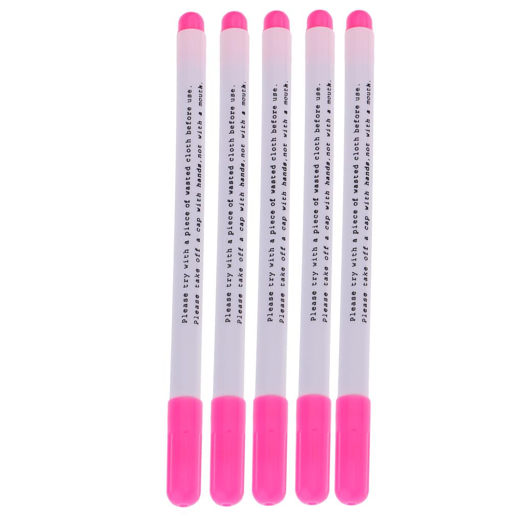5 Pieces Water Erasable Pen Tailor Vanishing Marker Water Soluble Pen