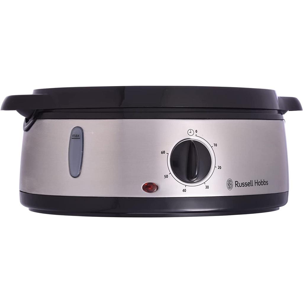 Nồi Hấp Rau Củ 3 Tầng RUSSELL HOBBS, Nồi Hấp Trứng, Công Suất 800W, Dung Tích 9L, Nhập Đức, BH 12 Tháng