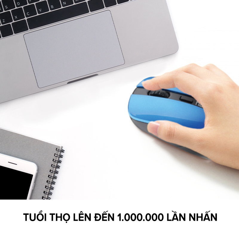 Chuột Không Dây HAVIT MS989, 2 Chế Độ DPI, Tích Hợp 3 Nút Điều Chỉnh, Tuổi Thọ 1 Triệu Lần Nhấn - Hàng Chính Hãng