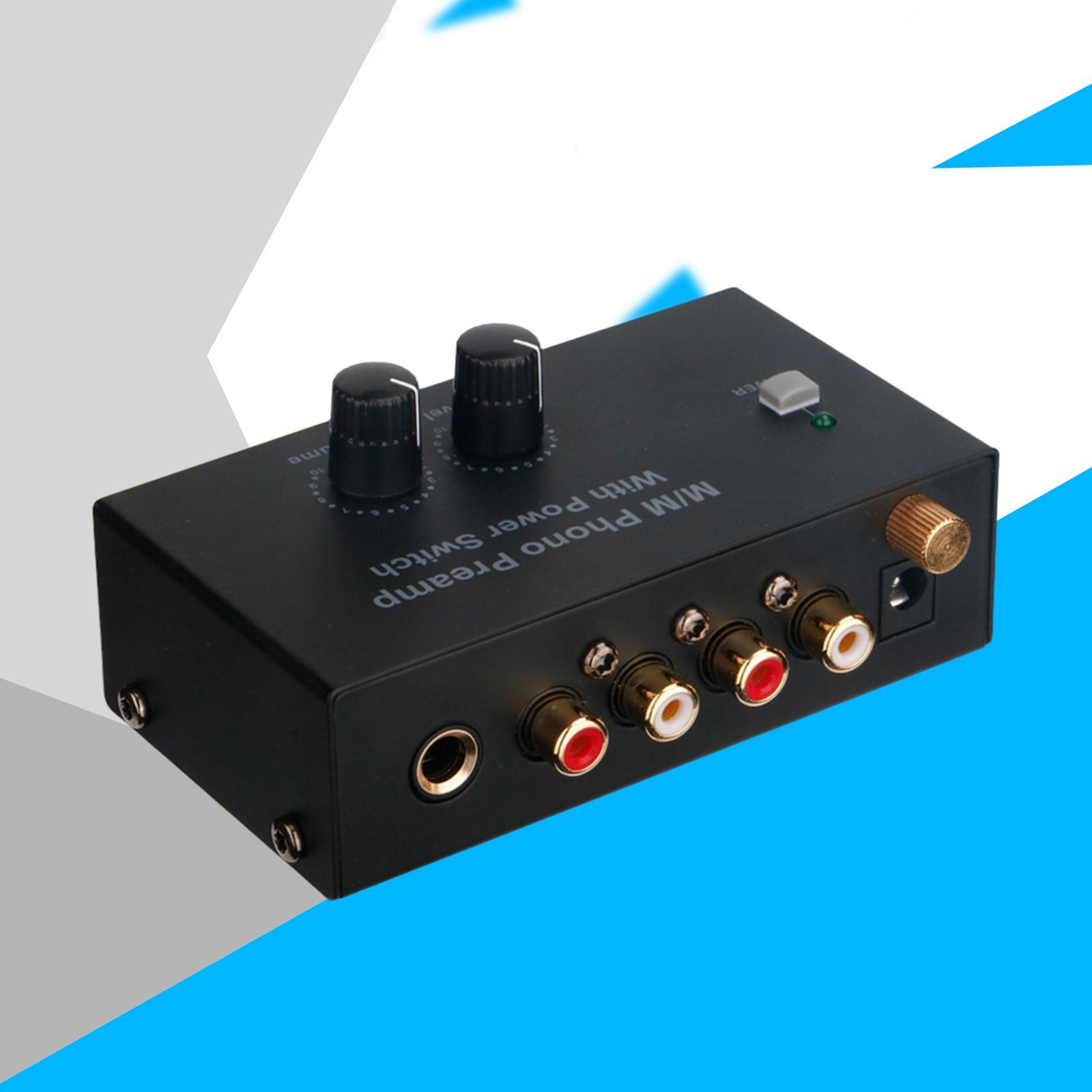 Phono Turntable Preamp  Record Player Knob Control