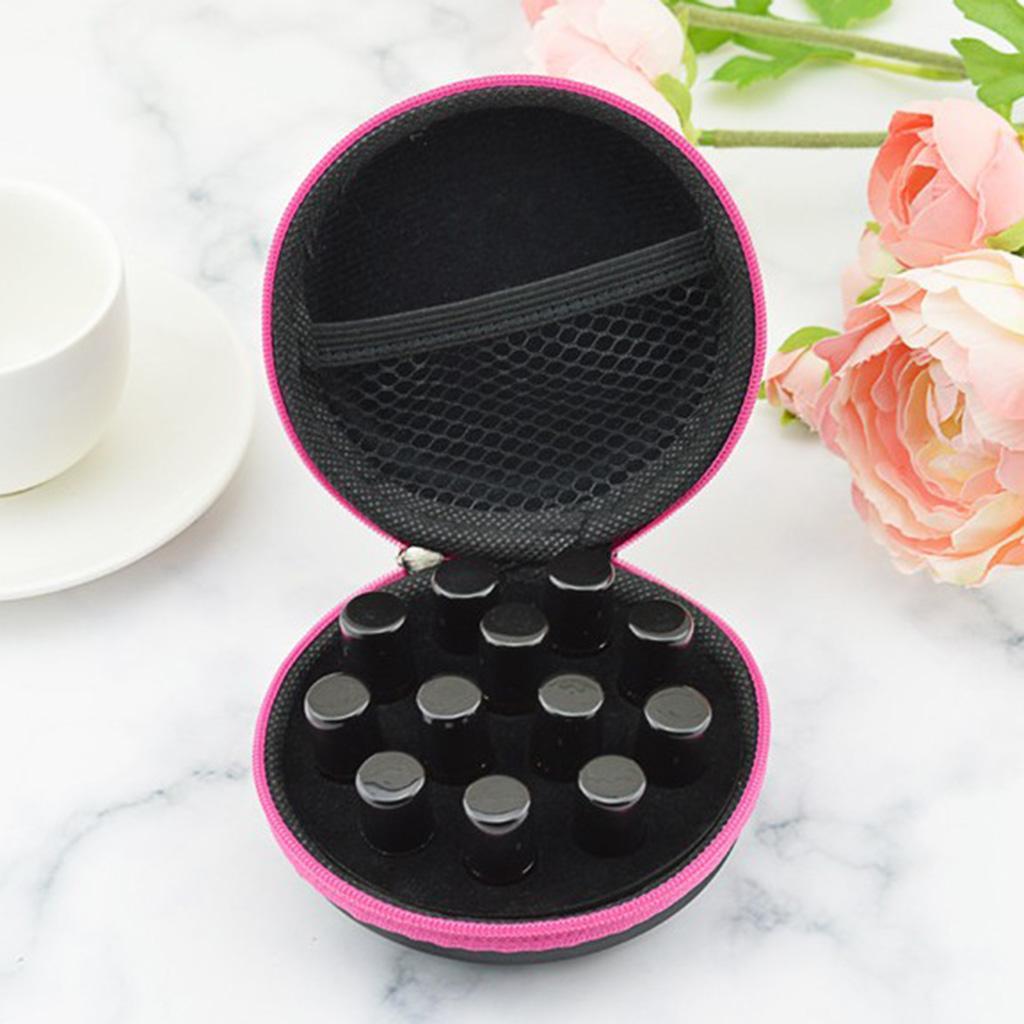 Essential Oils Perfume Storage Carry Travel Bag Pouch + 20 Glass Bottles Set