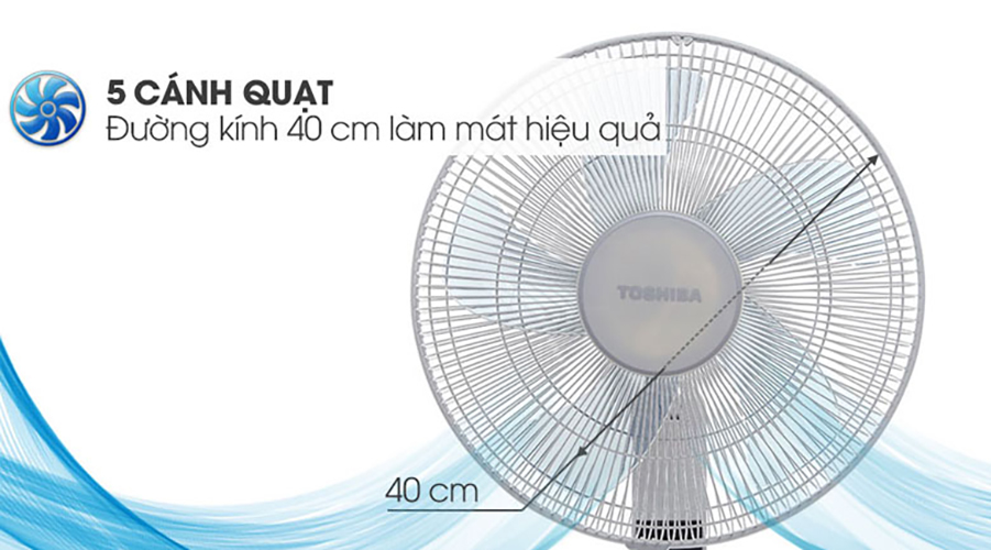 Quạt Đứng Toshiba F- LSA20VN - Trắng - Hàng chính hãng