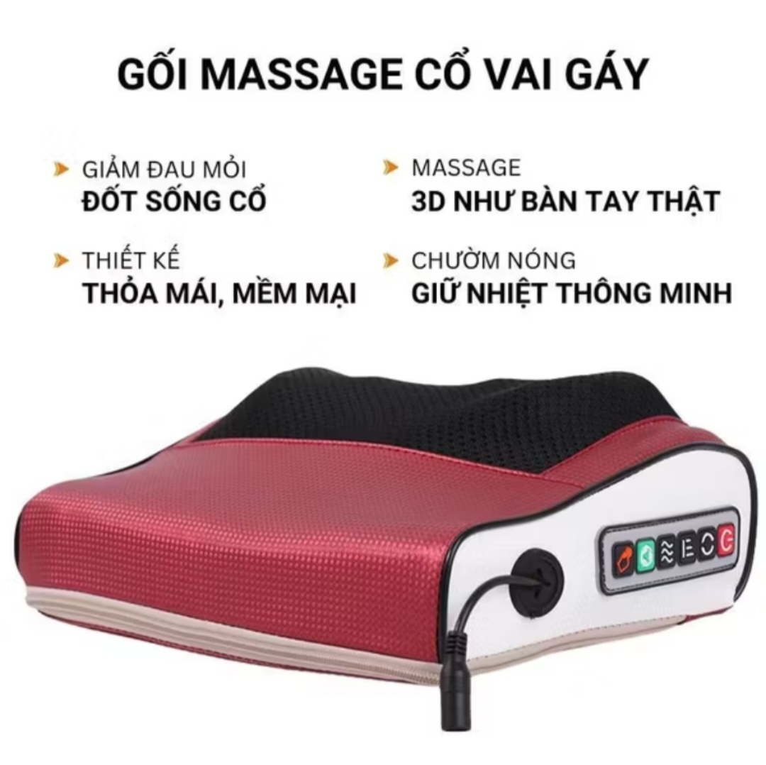 GỐI MASSAGE CỔ VAY GÁY 20 BI CAO CẤP CHO MỌI GIA ĐÌNH MẪU MỚI CHẤT LƯỢNG