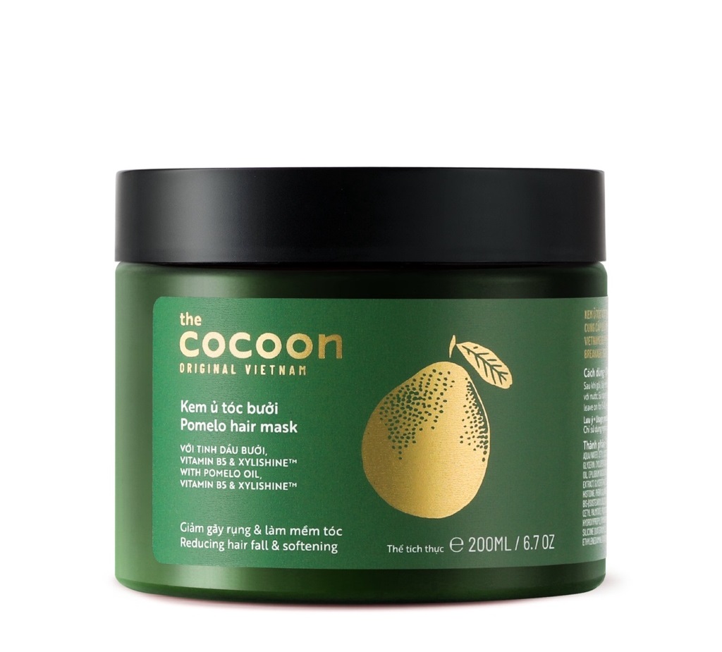 Kem ủ tóc bưởi Cocoon giảm gãy rụng, làm mềm tóc 200ml thuần chay