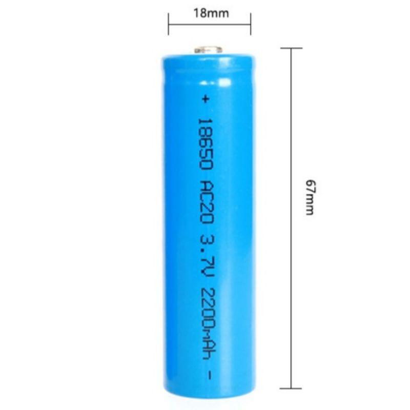 Pin sạc 3.7V 18650 2200mAh cho sạc dự phòng, đèn pin, đồ chơi