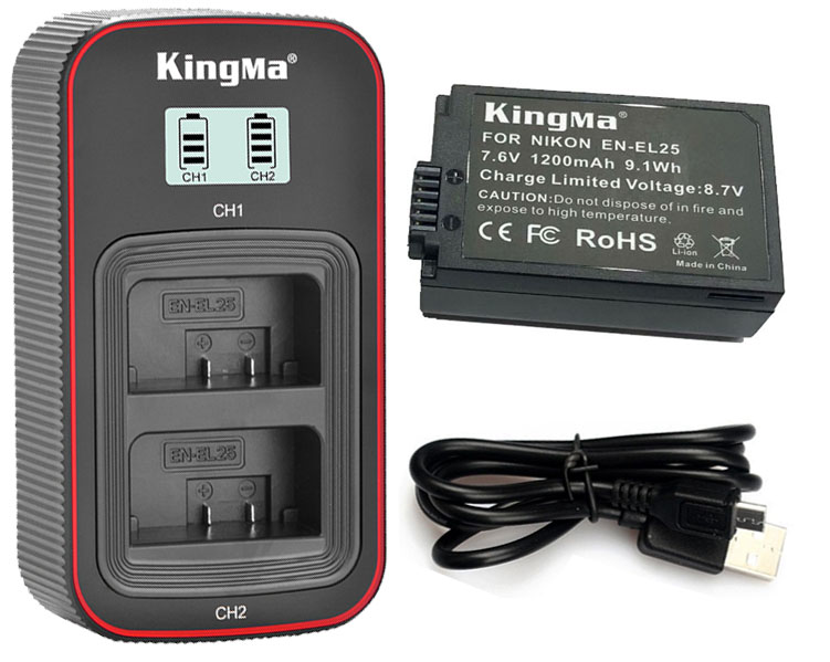 Pin sạc Kingma Ver 3 cho Nikon EN-EL25 , Hàng chính hãng