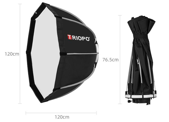 SOFTBOX BÁT GIÁC THAO TÁC NHANH TRIOPO K120 NGÀM BOWEN HÀNG CHÍNH HÃNG