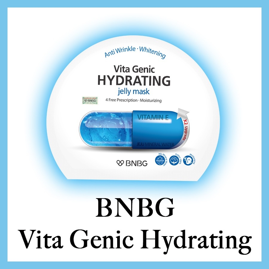 Combo 5 Mặt nạ cấp nước dưỡng ẩm da mềm mượt, căng bóng BNBG Vita Genic Hydrating Jelly Mask (Vitamin E) 30ml x 5