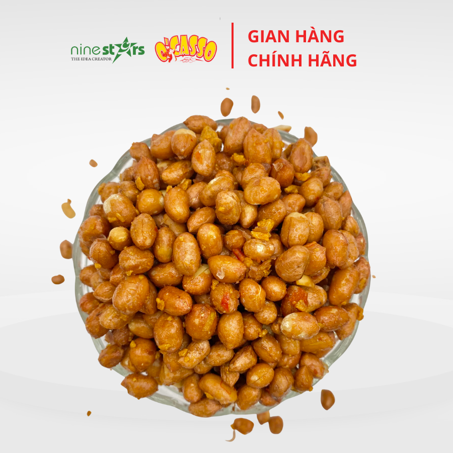 Đậu phộng tỏi ớt  O'Casso hộp 500g