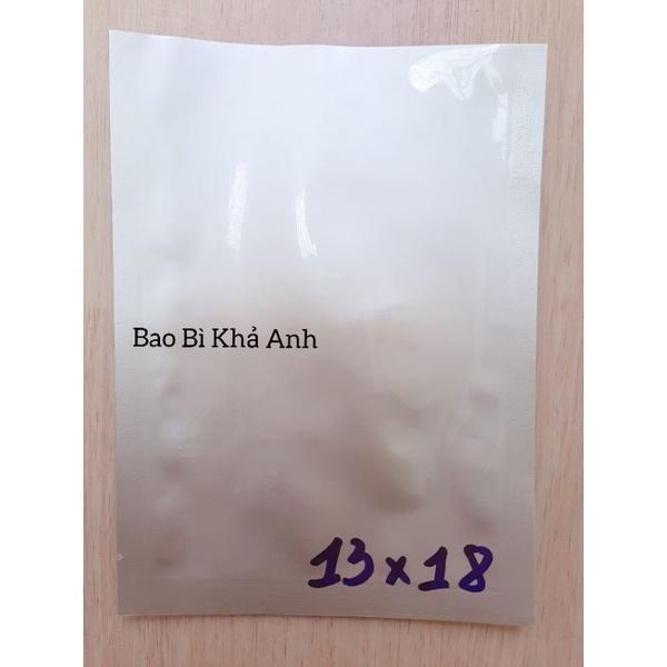 1kg TÚI 3 BIÊN Bạc Hàn Nhiệt  Túi ép miệng 2 mặt MÀU BẠC