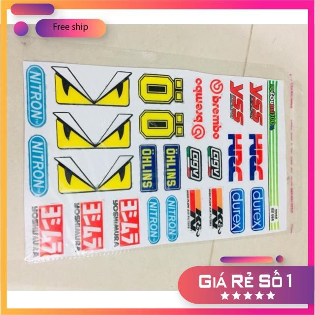 Set logo Tem tấm keo nổi