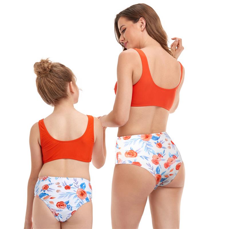 Phù Hợp Với Họ Mẹ Bơi Bikini 2021 Nữ, Có Phụ Nữ Đồ Bơi Trẻ Em Kid Cho Bé Bãi Biển Đồ Bơi Biquini Infantil