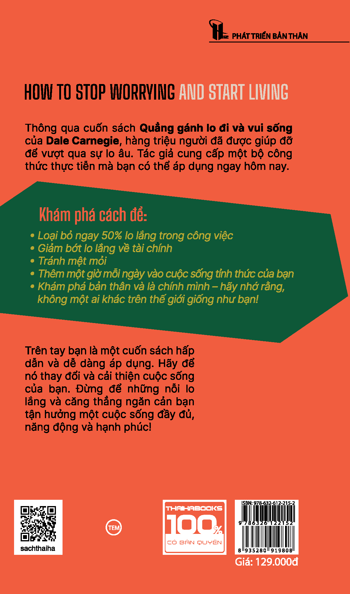 Quẳng Gánh Lo Đi Và Vui Sống (Sách Bỏ Túi)