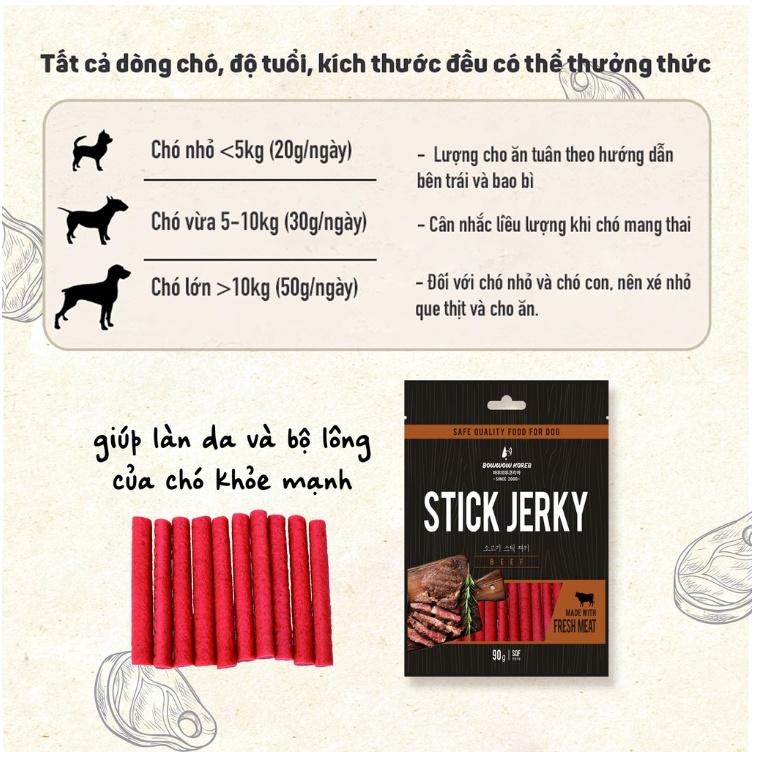 Thịt bò que cho chó Bowwow - 90g