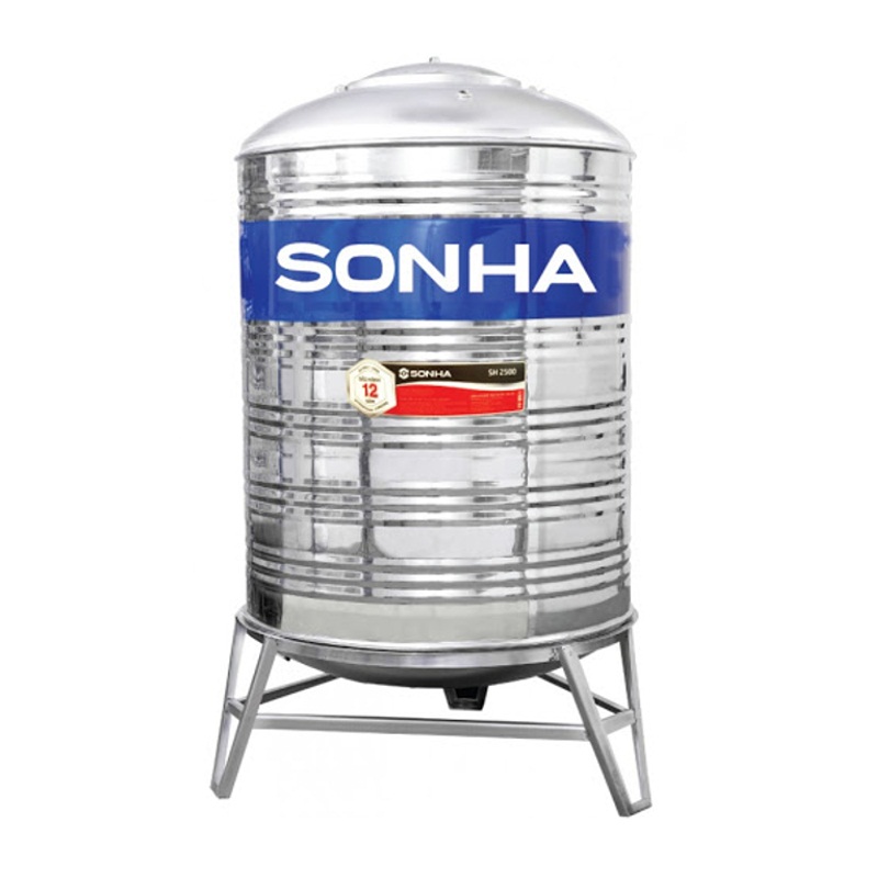 Bồn nước Inox Sơn Hà chất liệu SUS304 nhiều dung tích- Giao hàng miễn phí- Bảo hành chính hãng