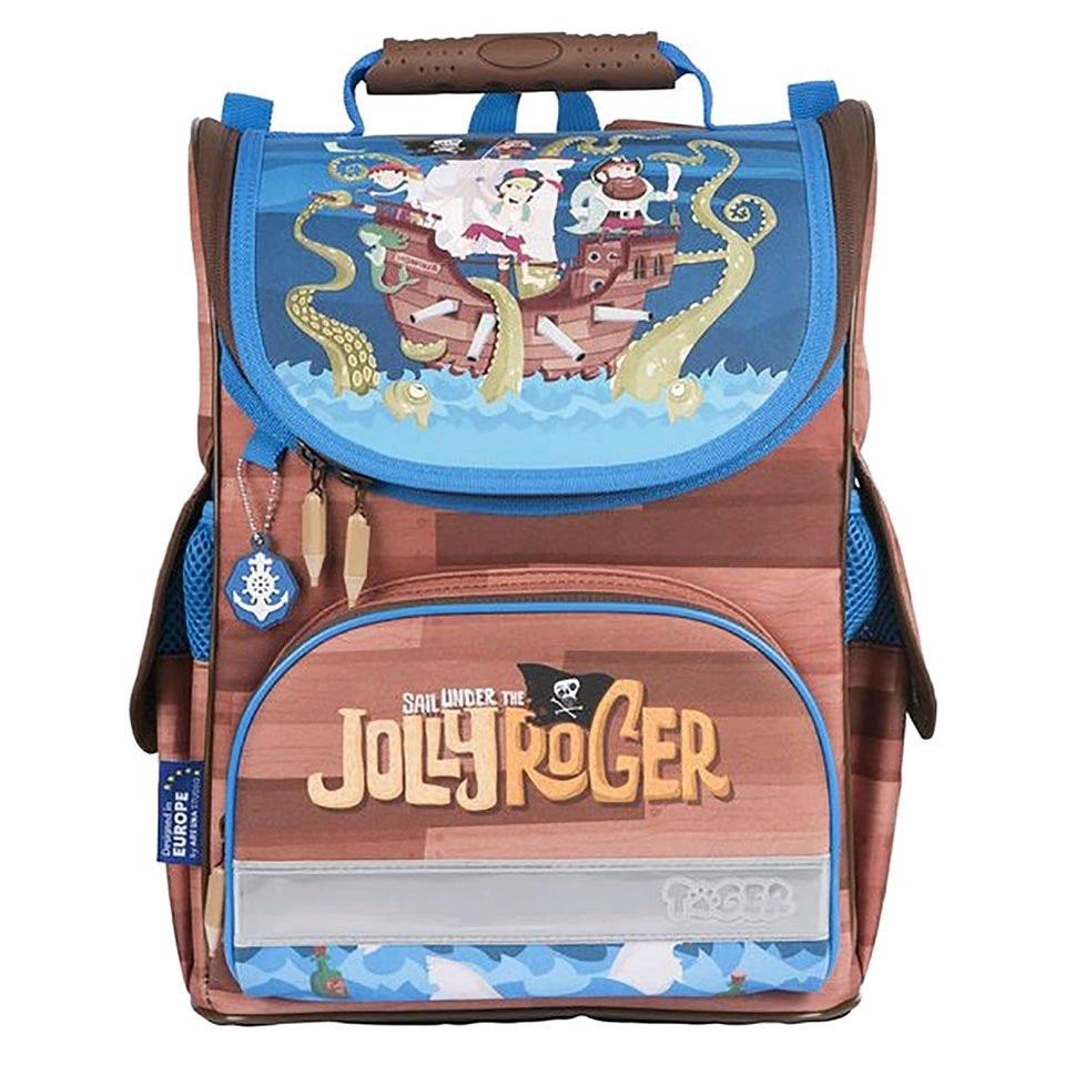 Ba Lô Học Sinh Bé Trai Chống Gù Siêu Nhẹ Tiger Nature Quest Schoolbag - Jolly Roger - TGNQ-034A