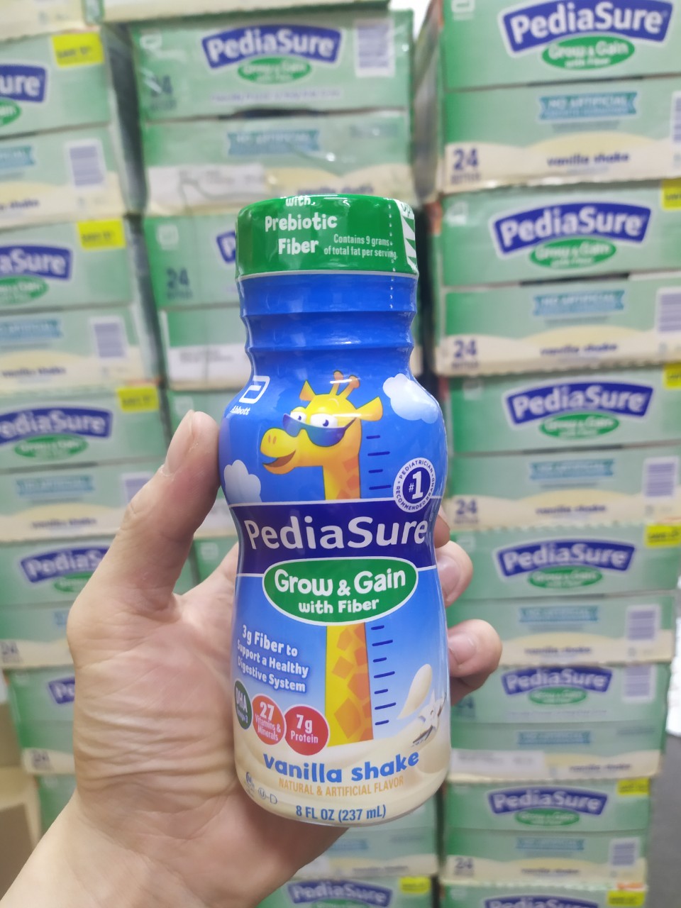 Sữa tăng cân cho bé Pediasure Grow and Gain with Fiber Mỹ - Giúp trẻ phát triển chiều cao, cân nặng, trí tuệ và tăng sức đề kháng