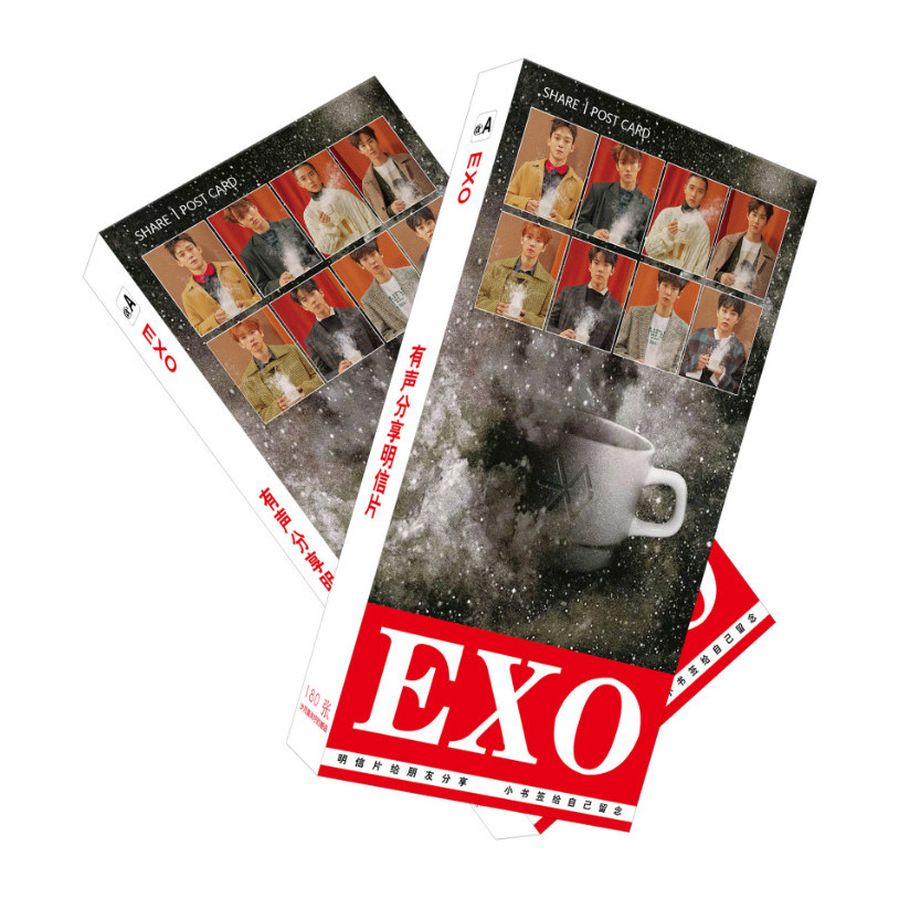 Postcard EXO gồm 81 tấm (27 ảnh + 54 thẻ)